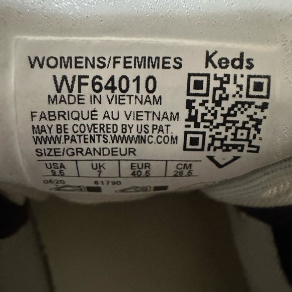 Keds Dream Foam Navy Blue Floral Print Sneakers Size 9.5 - Picture 5 of 8